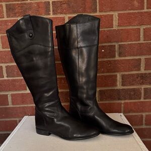 Ciao Bella Sherwood Soft Black Leather Knee-High Ridding Boots
